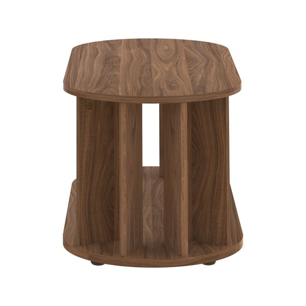 Klubska mizica s ploščo v dekorju oreha 110x50 cm Nora - TemaHome-image-3