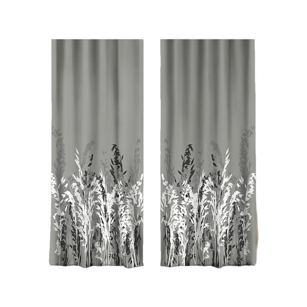 Sive zavese v kompletu 2 ks 140x260 cm – Mila Home