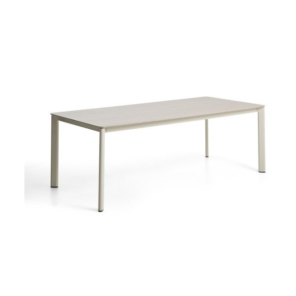 Vrtna miza s kamnito mizno ploščo 100x220 cm Anafi – Kave Home