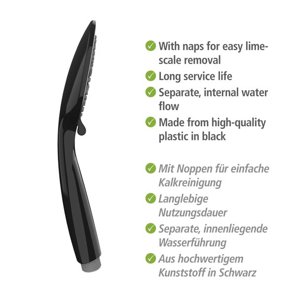 Črna tuš garnitura iz nerjavečega jekla 66 cm Young – Wenko-image-4