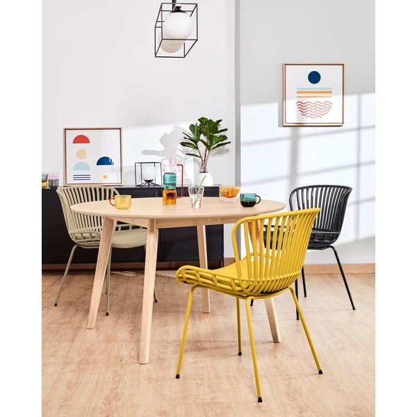 Črn vrtni stol z jekleno konstrukcijo Kave Home Surpik-image-4