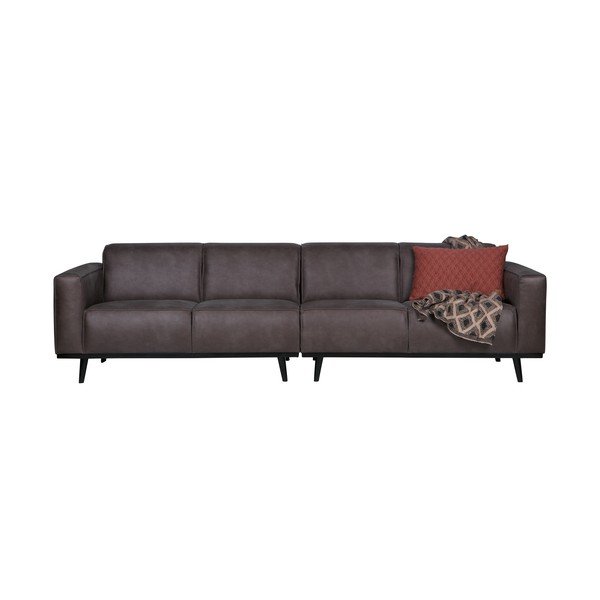 Siva žametna zofa BePureHome Statement, 280 cm-image-2