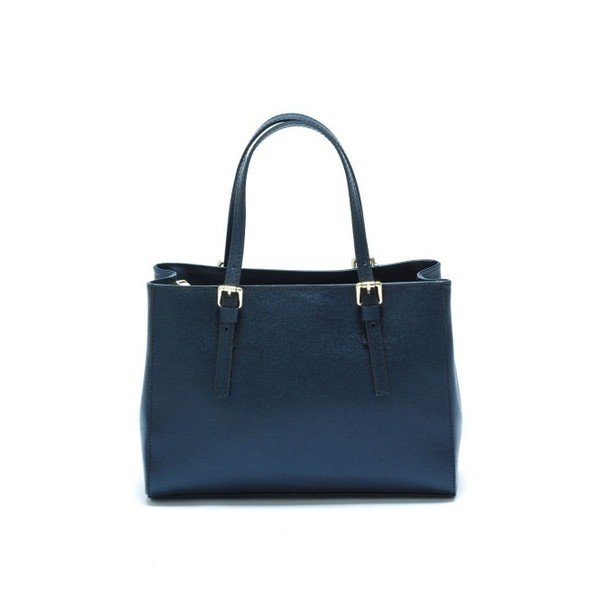 Temno modra usnjena torbica Isabella Rhea Murello Blu-image-1