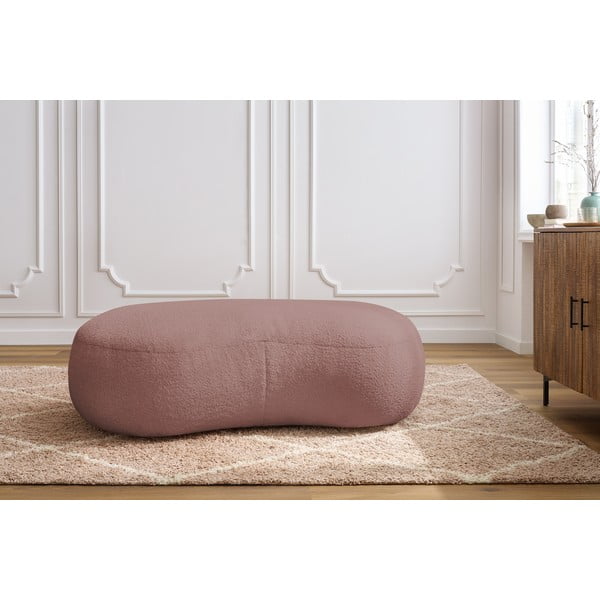 Roza podstavek za noge iz tkanine bouclé Saint-Germain - Bobochic Paris-image-1