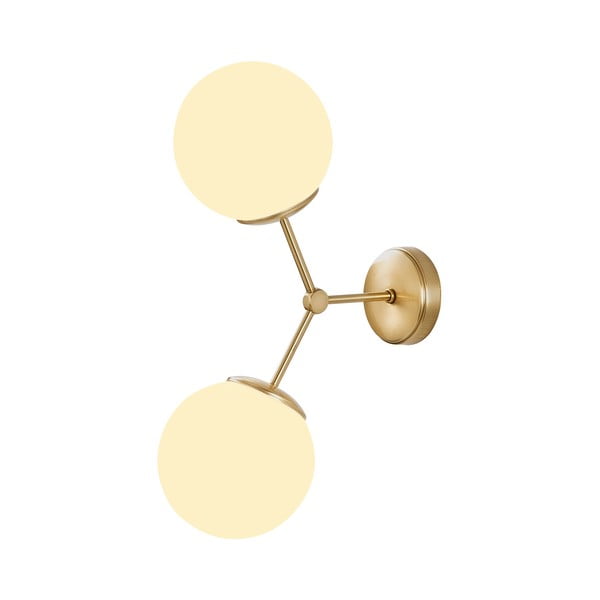 Stenska svetilka v belo-zlatem Opviq lights Damar-image-2