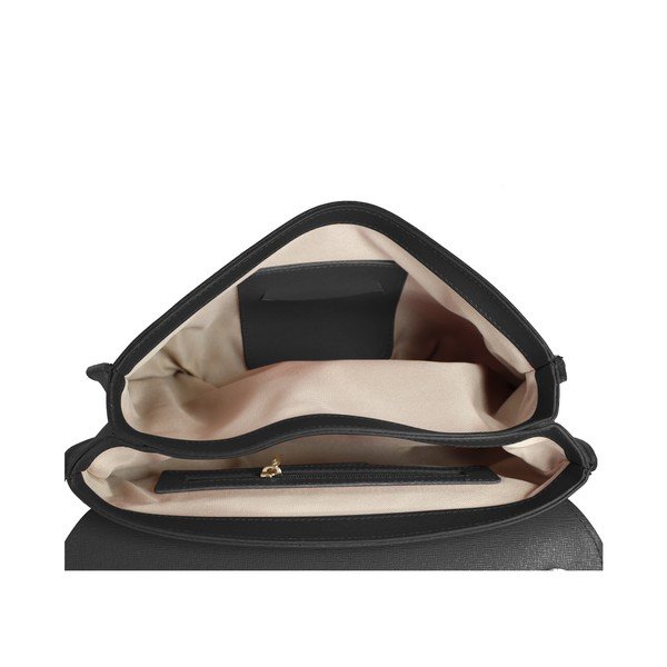 Črna usnjena torbica Lampoo Kulia-image-3