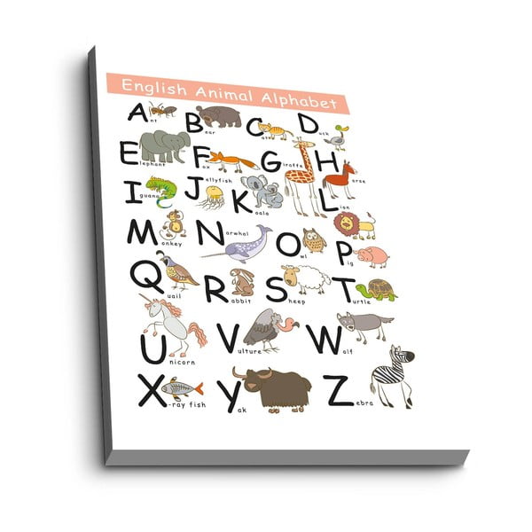 Otroška slika 45x70 cm Alphabet – Wallity-image-2