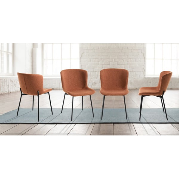 Oranžni jedilni stoli v kompletu 2 ks Snug – Tomasucci-image-2