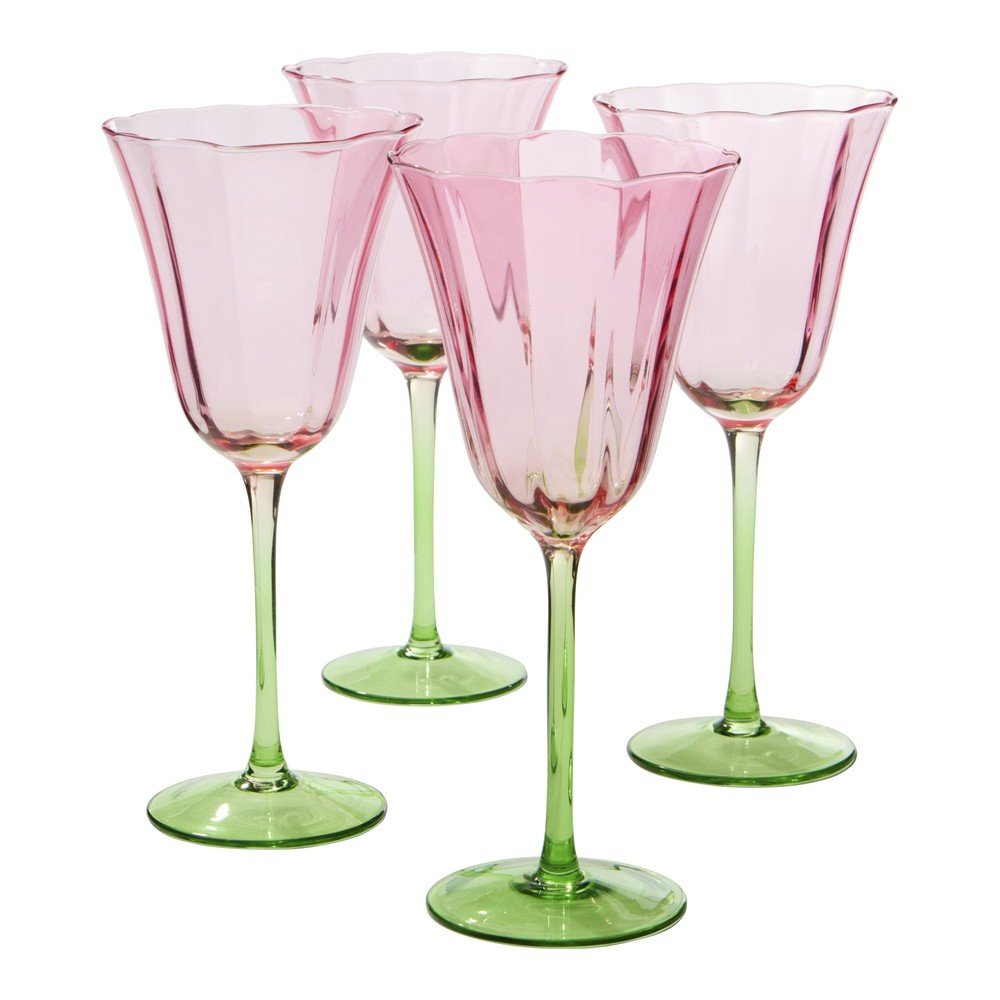 Kozarci v kompletu 4 ks za vino 380 ml Tulip