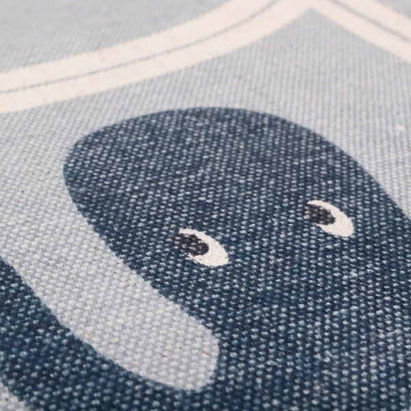 Otroška bombažna ročno izdelana preproga Nattiot Little Deep Blue, ø 120 cm-image-4