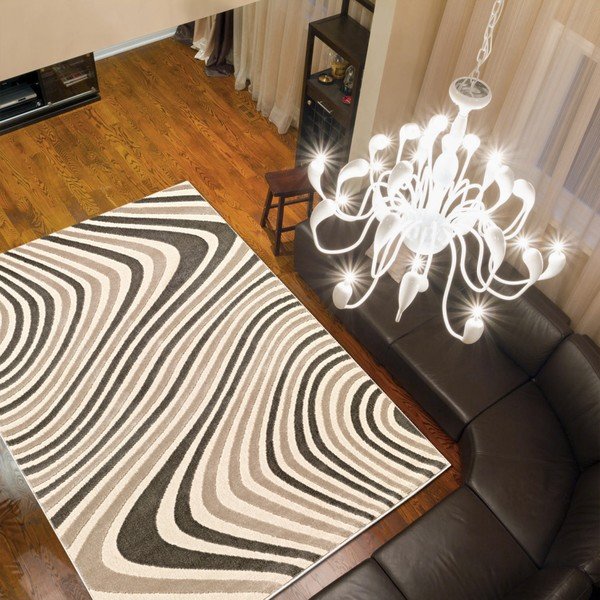 Preproga Webtappeti Reflex Brown Stripes, 290 x 200 cm-image-1