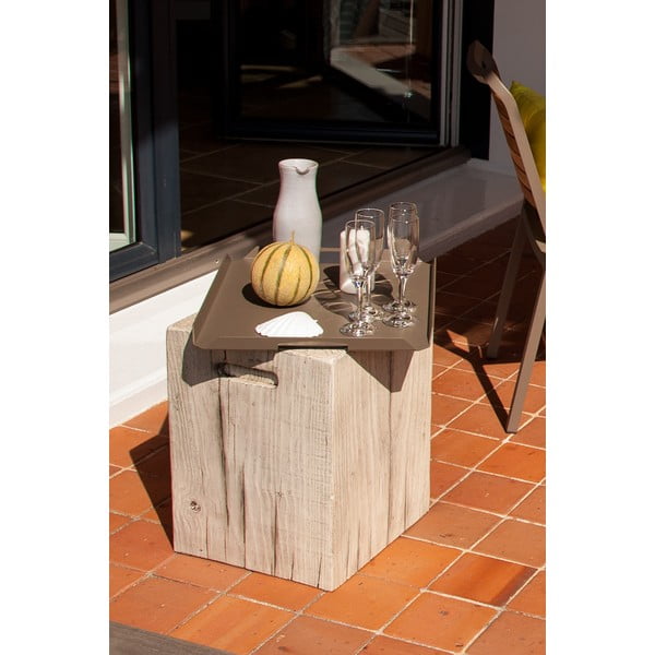 Bela vrtna mizica Ezeis Ecotop, 35 x 35 cm-image-1
