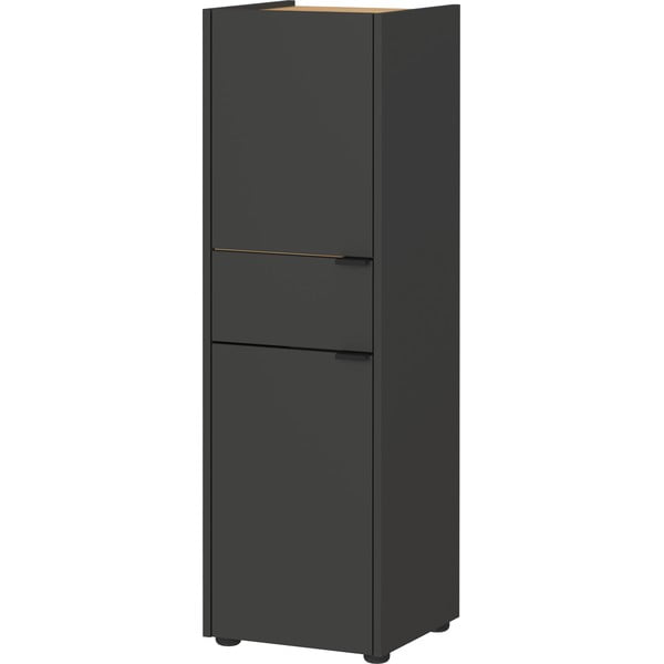 Antracitno siva visoka kopalniška omarica 34x111 cm Forano – Germania-image-1