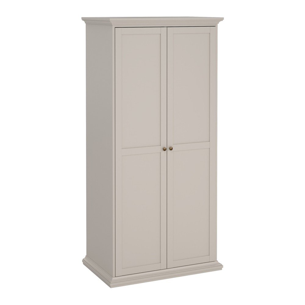 Kremno bela garderobna omara 96x201x60,5 cm Paris