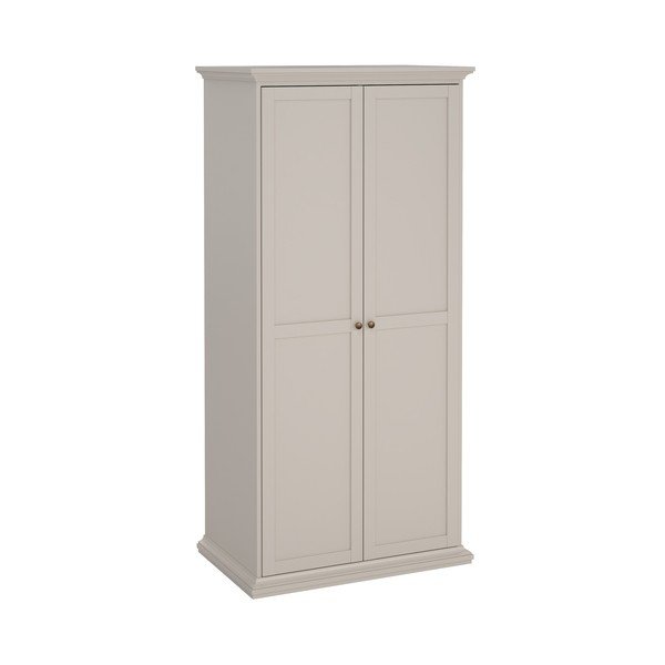 Kremno bela garderobna omara 96x201x60,5 cm Paris – Tvilum