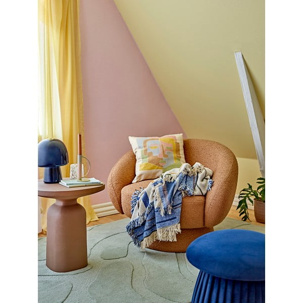 Temno modra namizna svetilka s steklenim senčilom (višina 26,5 cm) Paddy – Bloomingville-image-3