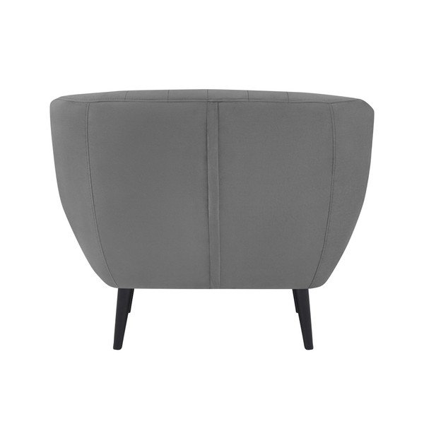Mazzini Sofas Toscane siv fotelj, črne noge-image-3