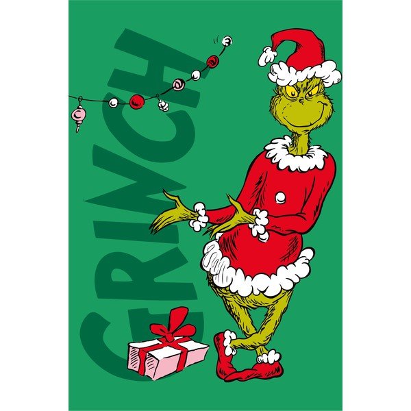Zelena otroška odeja iz mikroflanele 100x150 cm Grinch – Jerry Fabrics