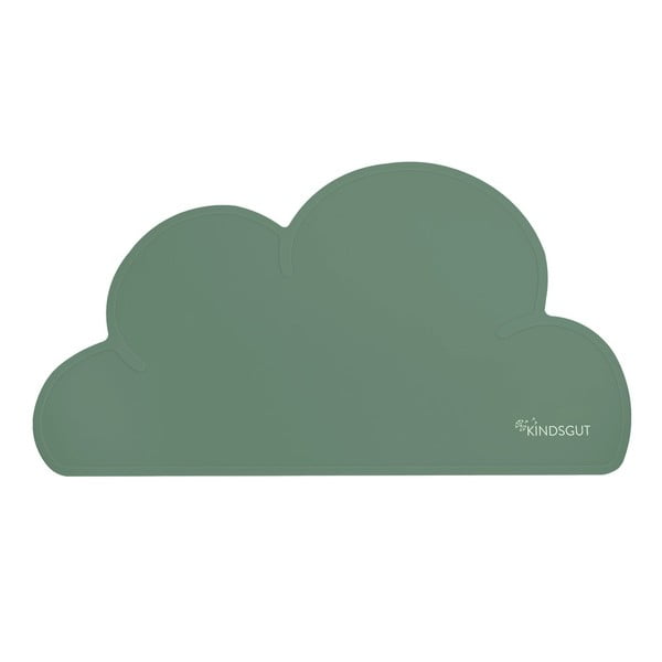 Zelen silikonski pogrinjek Kindsgut Cloud, 49 x 27 cm
