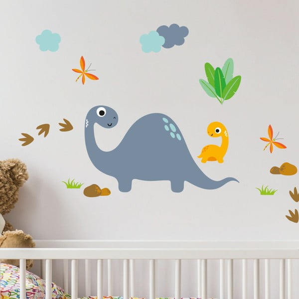 Stenske nalepke Ambiance Cute Dinosaur Stickers-image-1