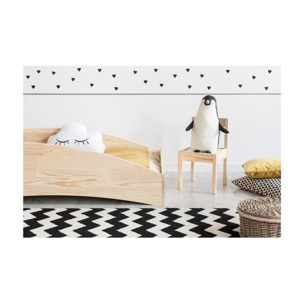 Otroška postelja iz borovega lesa Adeko BOX 6, 90 x 140 cm-image-1