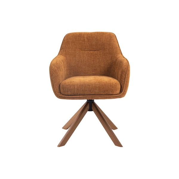 Oranžni oblazinjeni jedilni stoli v kompletu 2 ks Avola – Unique Furniture-image-1