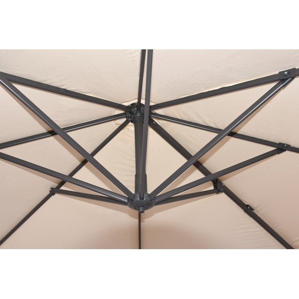 Kremno bel senčnik 300x300 cm Deluxe – Garden Pleasure-image-2