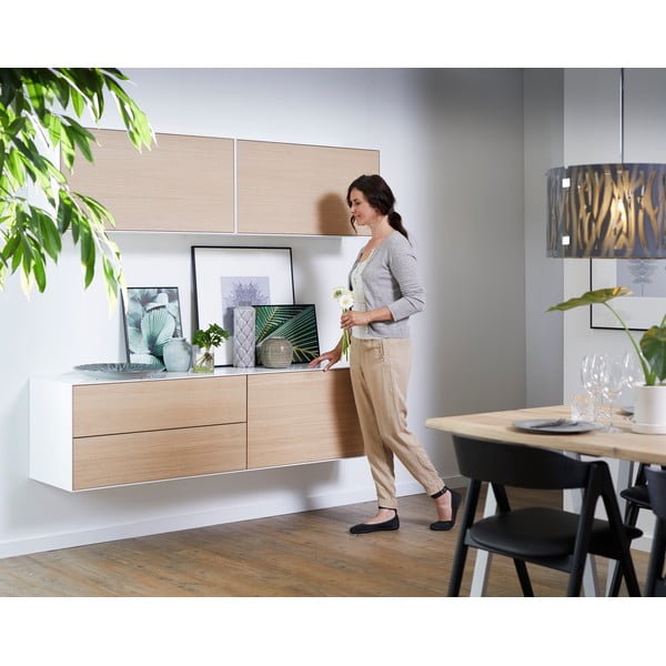 Nizka komoda v hrastovem dekorju v kompletu 2 180x46 cm Edge by Hammel - Hammel Furniture-image-1