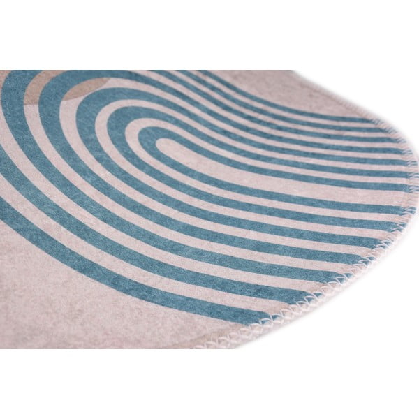 Modro-siva okrogla preproga ø 100 cm - Vitaus-image-2