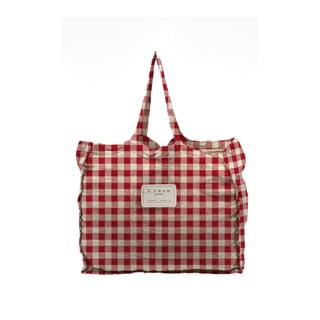 Torba iz blaga Couture Linen Bag Red Vichy