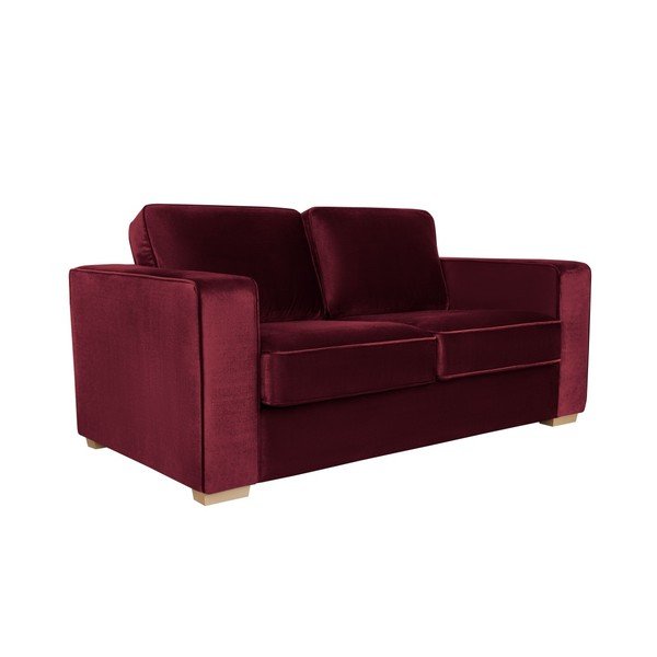 Cosmopolitan design Dvosedežna zofa v bordo barvi Chicago-image-4
