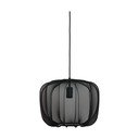 Črna viseča svetilka s tekstilnim senčilom ø 40 cm Plumeria – Light & Living