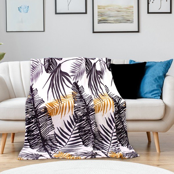 Odeja iz mikrovlaken DecoKing Jungle Fern, 150 x 200 cm-image-1