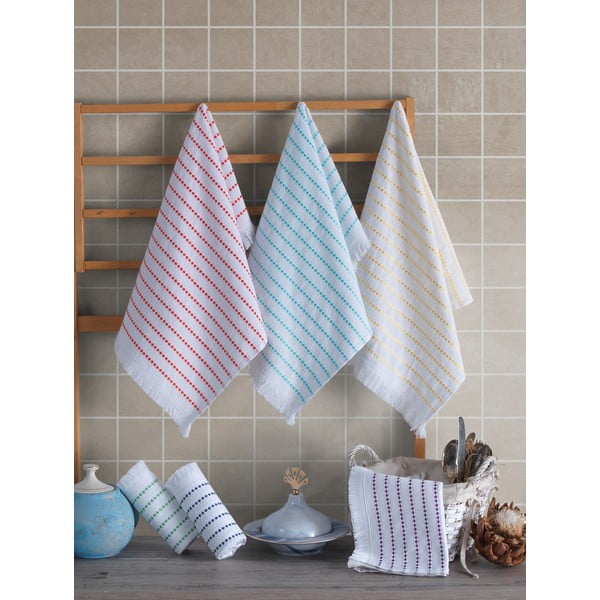 Bombažne kuhinjske krpe v kompletu 6 ks 40x60 cm Fabia – Foutastic-image-1