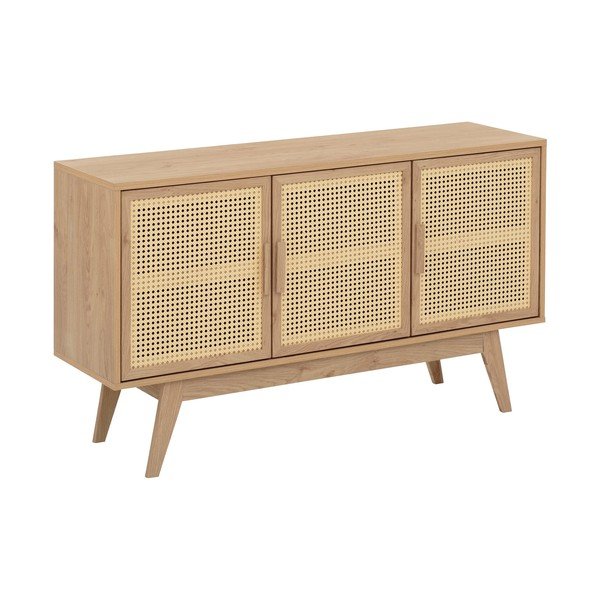 Nizka komoda v hrastovem dekorju 128x75 cm Bridget – Støraa-image-2