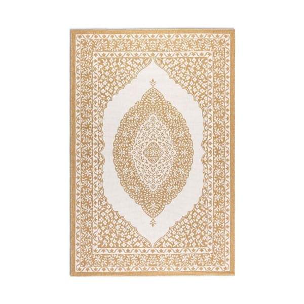 Oker rumena/kremno bela zunanja preproga 120x170 cm Gemini – Elle Decoration