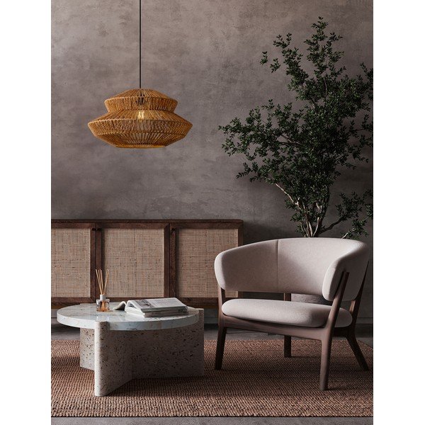 Viseča svetilka iz vrvi v naravni barvi ø 50 cm Nua – Nova Luce-image-2
