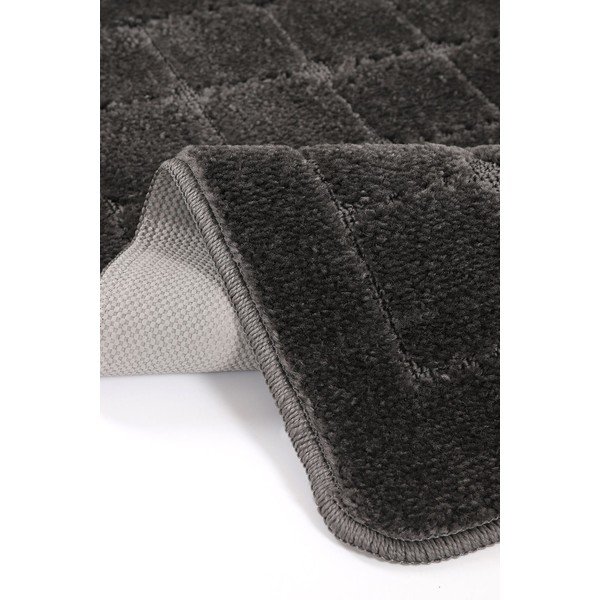 Antracitno sive kopalniške preproge v kompletu 2 ks 50x80 cm Kareli – Foutastic-image-3
