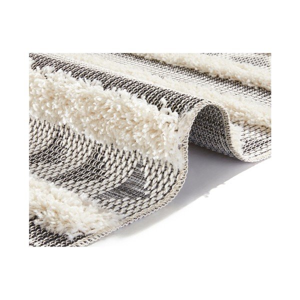 Siva preproga Mint Rugs Handira Tribal Stripes, 155 x 230 cm-image-2