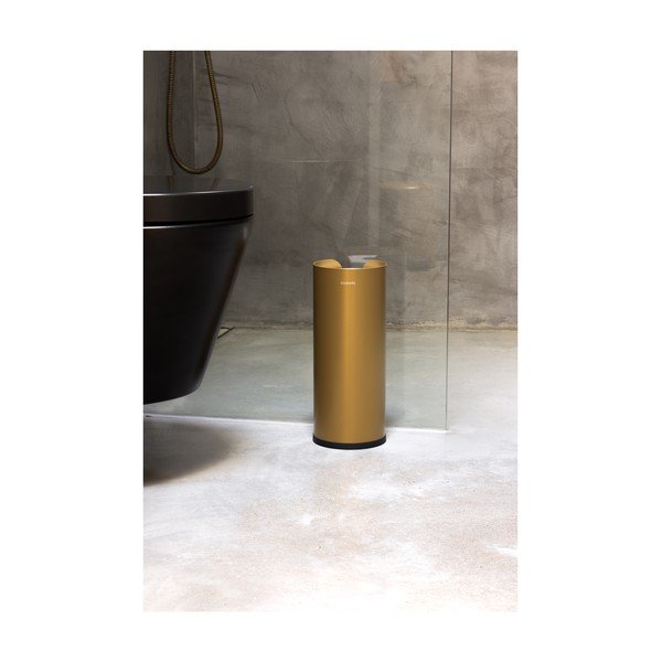 Jekleno stojalo za WC papir v zlati barvi ReNew – Brabantia-image-3