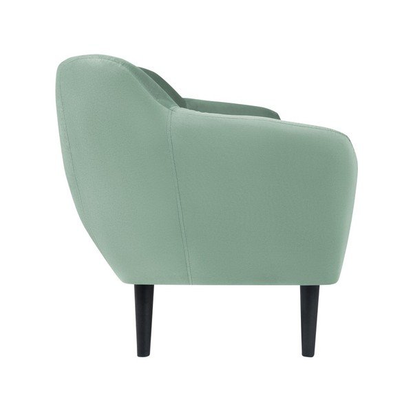 Mint zelena dvosedežna zofa Mazzini Sofas Toscane, črne noge-image-2