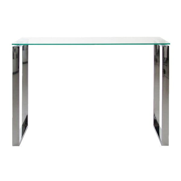 Konzolna mizica v srebrni barvi 110x40 cm Katrine - Actona