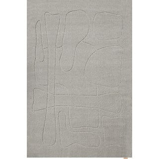 Siva volnena preproga 200x300 cm Morphic – Agnella
