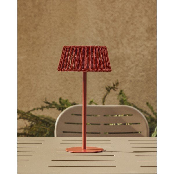 LED namizna/prenosljiva zunanja svetilka s solarnim panelom (višina 30 cm) Aldet – Kave Home-image-1