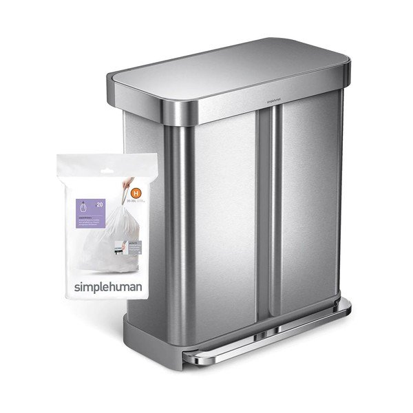 Vrečke za smeti 60 ks z zateznim trakom 35 l H – simplehuman-image-3