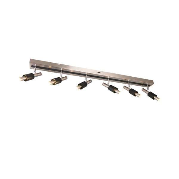 Črno-srebrno LED točkovno svetilo 20,5x120 cm Ikaris – Trio Select-image-4