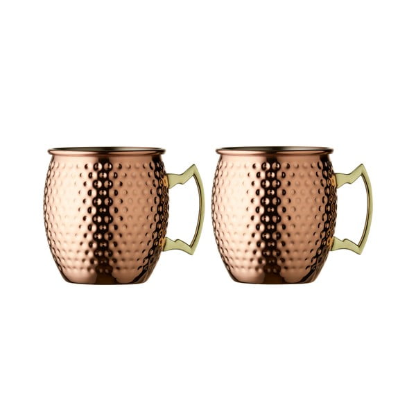Bakrene skodelice iz jekla v kompletu 2 ks 400 ml Moscow Mule – Lyngby Glas-image-3