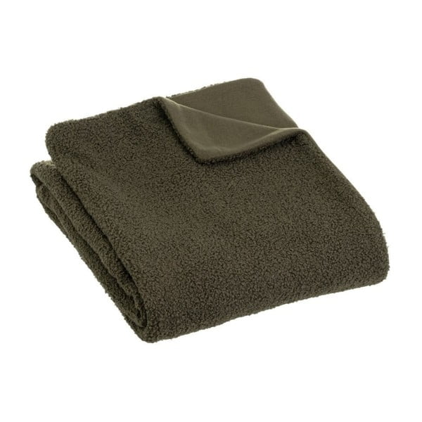 Zelena odeja iz sherpa flisa 130x160 cm Sherpa Bouclé – Casa Selección