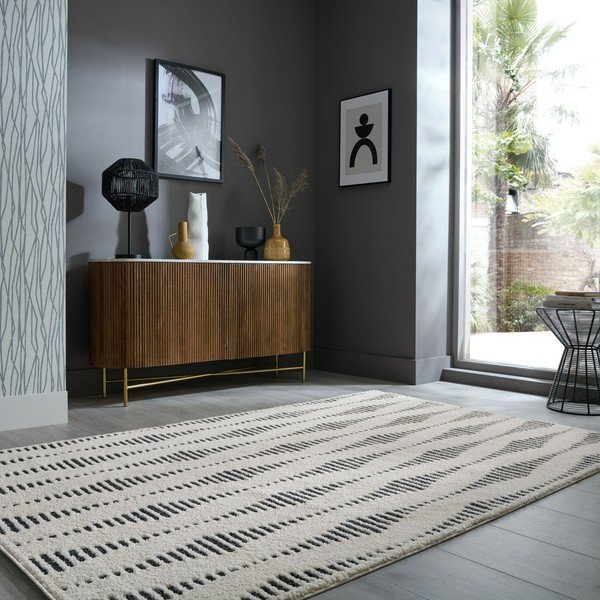 Kremno bela preproga 200x290 cm Knot – Flair Rugs-image-1