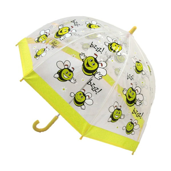 Ambiance Ptičja kletka Bee Bee prozoren dežnik za otroke, ⌀ 70 cm
